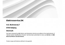 Authorization Certificate Ex Elektroservice Denmark SCQP07062022